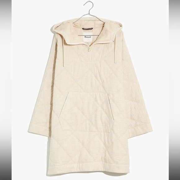 NWT Madewell Quilted Hoodie Popover Jacket Small - Picture 1 of 16